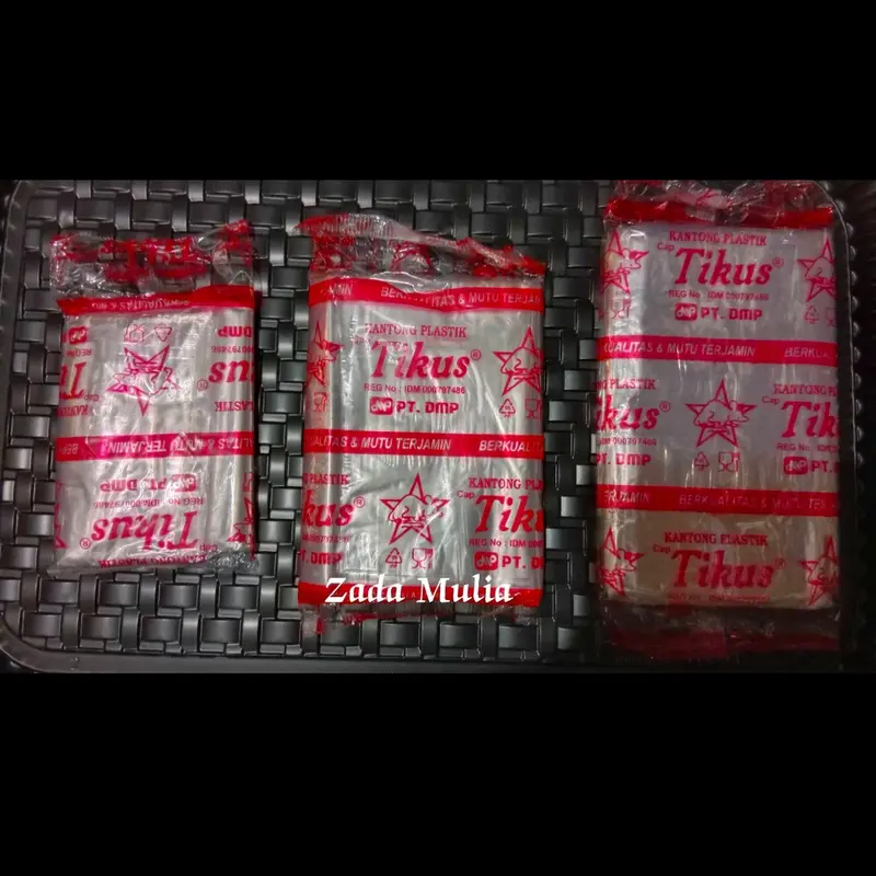 1 pack Kantong Plastik PP Tikus 1 kg 1/2 kg 1/4 kg transparan, Kemasan gula kue 5