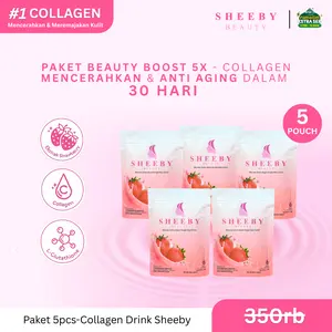 [PAKET BEAUTY BOOST 5X] Sheeby Beauty Collagen Drink 5 PCS – Glutathione, Anti Aging, Anti Acne, Whitening Booster, Pencerah dari Dalam
