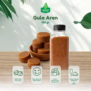 Sarbah Gula Aren Bubuk Asli 100% Tanpa Campuran Brown Sugar Organik 150 Gram Cocok untuk Memasak dan Minuman