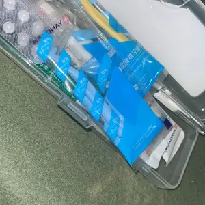 YANDY, Set Perlengkapan Kebersihan Gigi 8 IN 1 YANDY，Isi Sikat Gigi Behel, Pasta Gigi, Sikat Celah Gigi, Lilin Pelindung & Tas Penyimpanan