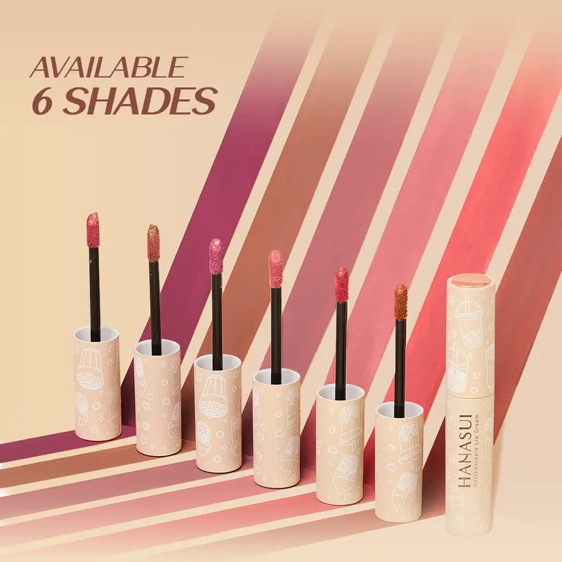 Hanasui Mattedorable Lip Cream Boba - Velvet Matte Finish Pigmented Long Lasting Double Moisturizing 1