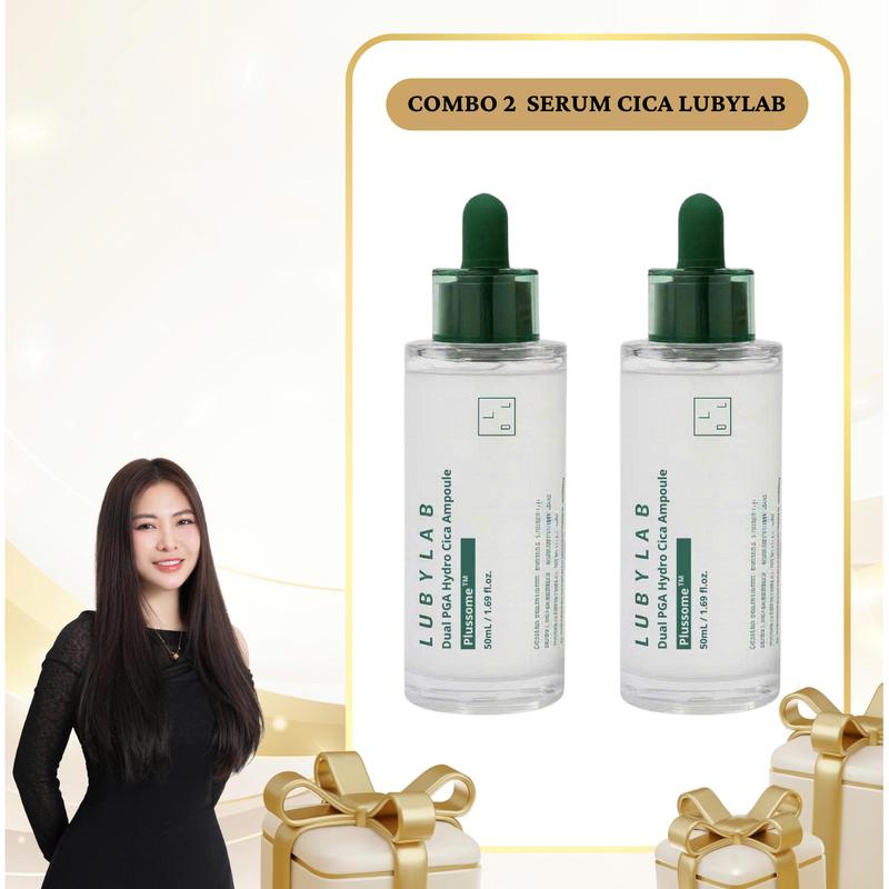  SN1884 - Combo 2 Serum ampoule cica Dual PGA Hydro cica Lubylab 50ml 