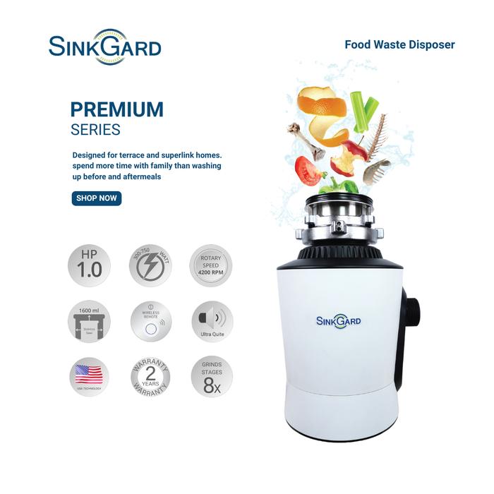 Gambar SinkGard Food Waste Disposer Premium AC 1.0 HP (SPQ100) - 2 tahun dari SinkGard Kota Administrasi Jakarta Barat Tokopedia