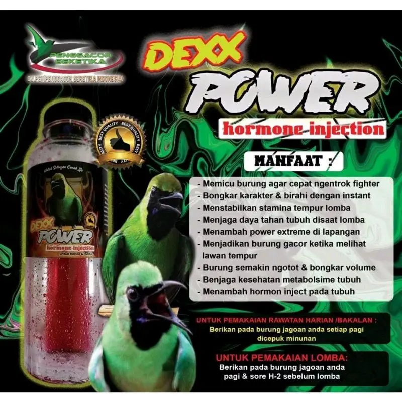 DEXX POWER CUCAK IJO VITAMIN DEXXPOWER CUCAK IJO DOPING PENGGACOR CUCAK IJO LOMBA