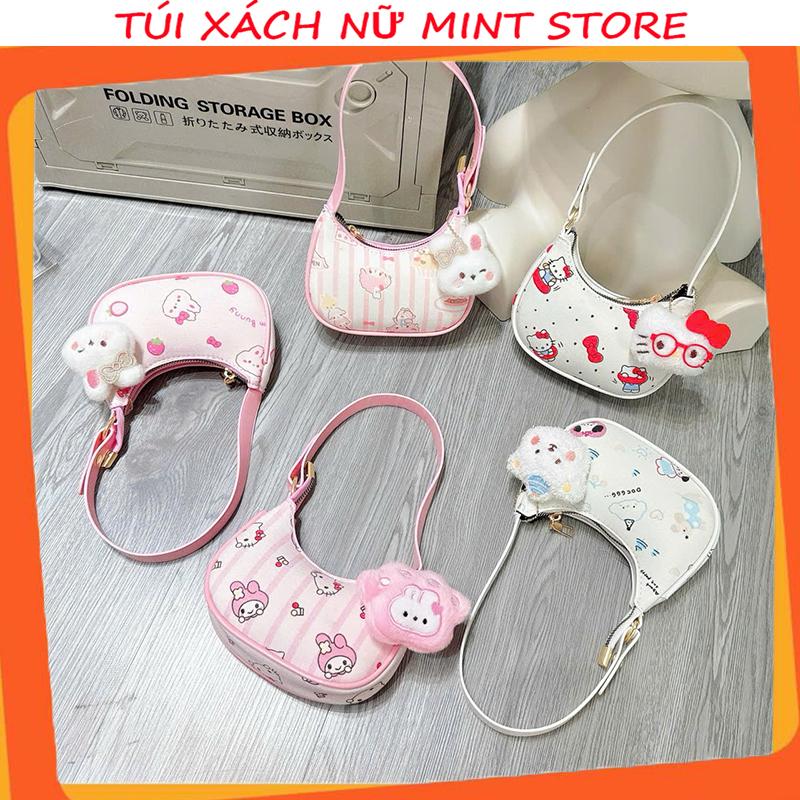   10 Deal Tặng Charm  Túi mini nữ xinh túi xách cho bé cầm tay đi chơi nhỏ nhắn vải mềm bag 979 