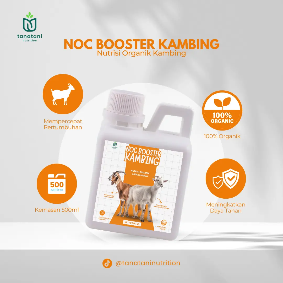 NOC BOOSTER KAMBING 500ML - Nutrisi Organik Cair Kambing