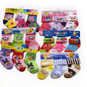 Paket 3 Dan 6 Pasang Kaos Kaki Bayi Usia 0-12 Bulan Motif Cewek Dan Cowok, Kaos Kaki Bayi Motif Lucu,Kaos Kaki Beby Bahan Adem Dan Lembut Perempuan Fashion Anak Laki-Laki