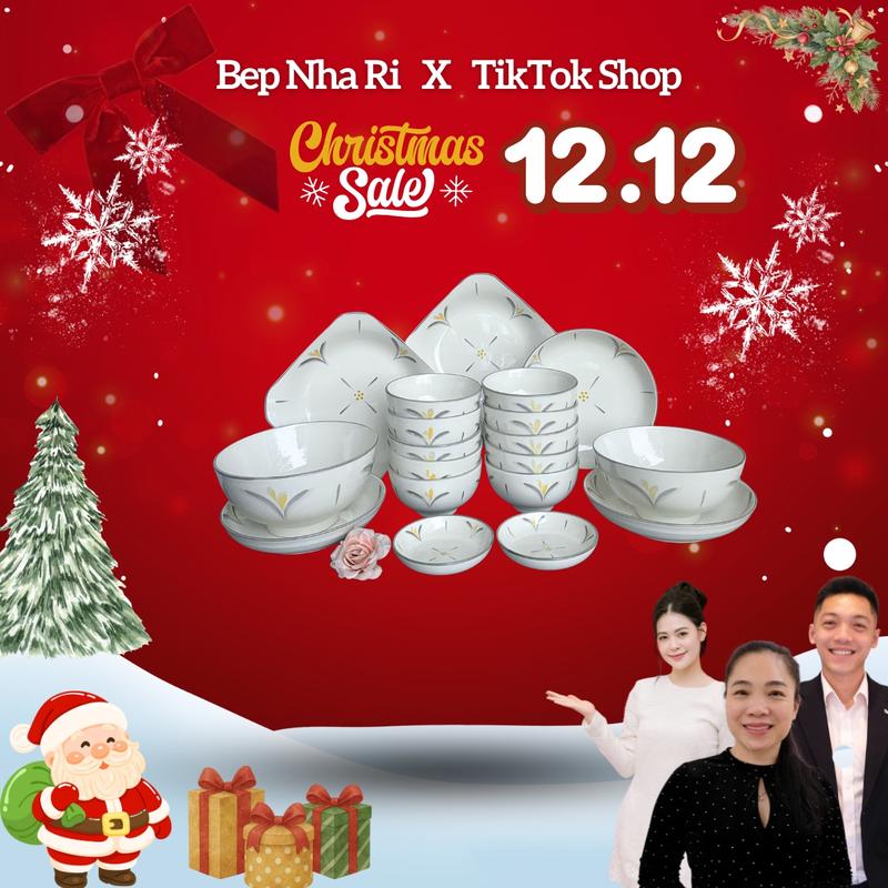 Banoichatchoi Bộ Bát Đĩa Gốm Sứ Hương Lúa Vàng cơ bản - MANG HƠI THỞ ĐỒNG QUÊ VÀO GIAN BẾP VIỆT