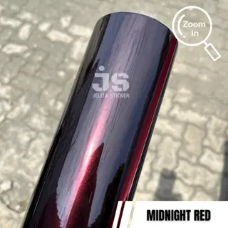 PREMIUM Skotlet Midnight Red / Sticker Moonlight Red / Stiker Hitam Lembayung Merah