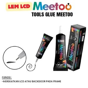 LEM LCD LEM BACKDOOR / FRAME LCD ZHANLIDA / MEETOO UKURAN 15ML 50ML TERBARU BLACK DAN BENING