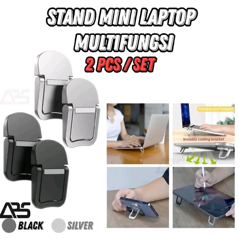 Holder Laptop Universal Cooling Pad Stand Anti Panas Holder Hp Bracket Stand Holder 2PCS Mini Dudukan