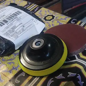 Paket Hemat Amplas Gurinda Tempel Velcro Disc Tatakan Mangkok Amplas Gerinda Pad Velcro