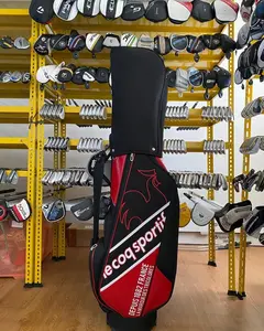 Bag Le Coq Sportif Black and Red - Brand New - Cart Bag Golf