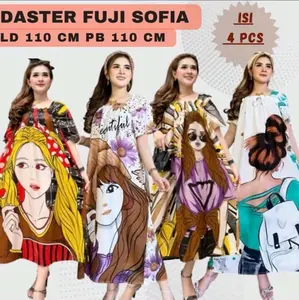 Paket Daster Fuji Sofia isi 4pcs Rayon Motif