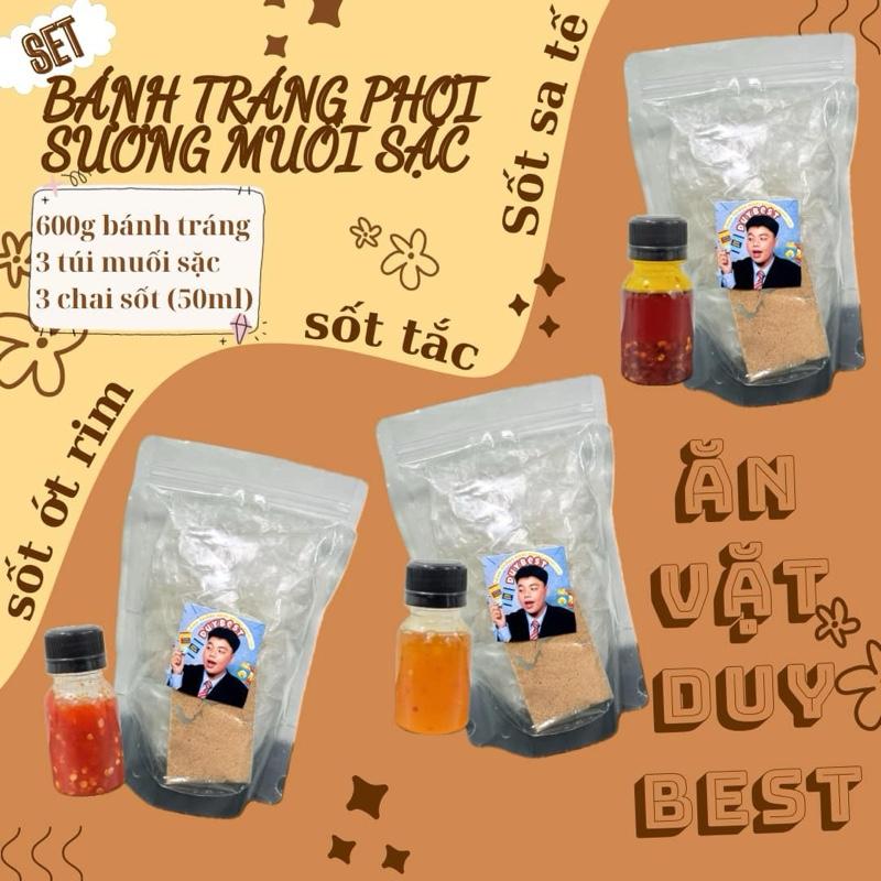 Combo 3 Bánh tráng kèm muối Sặc ăn Vặt