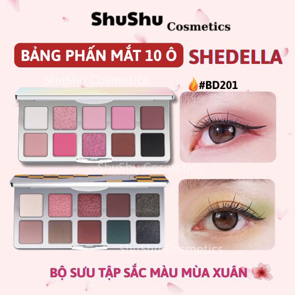 [TrangNhungDaily x ShuShu] Bảng Phấn Mắt Lấp Lánh SHEDELLA Bảng Phấn Mắt Nhiều Màu Sắc Bảng Phấn Mắt Bảng Trang Điểm Khói Mỹ Phẩm SHUSHU COSMETICS