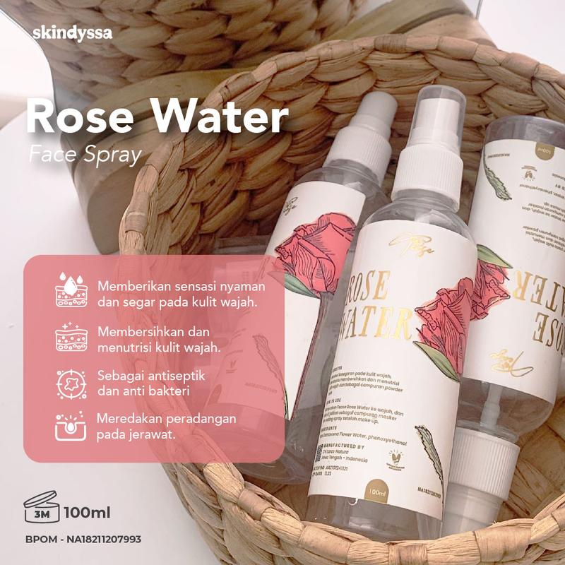 Skindyssa x Holytease Rose Water | Face Spray | Air Mawar 2