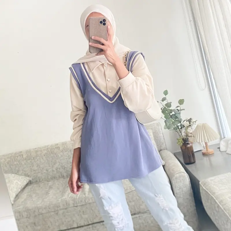 Kylie Blouse Sapoce Knit Premium