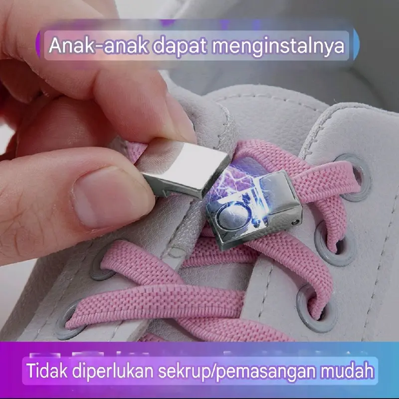 tali sepatu elastis magnetic kualitas premium 3