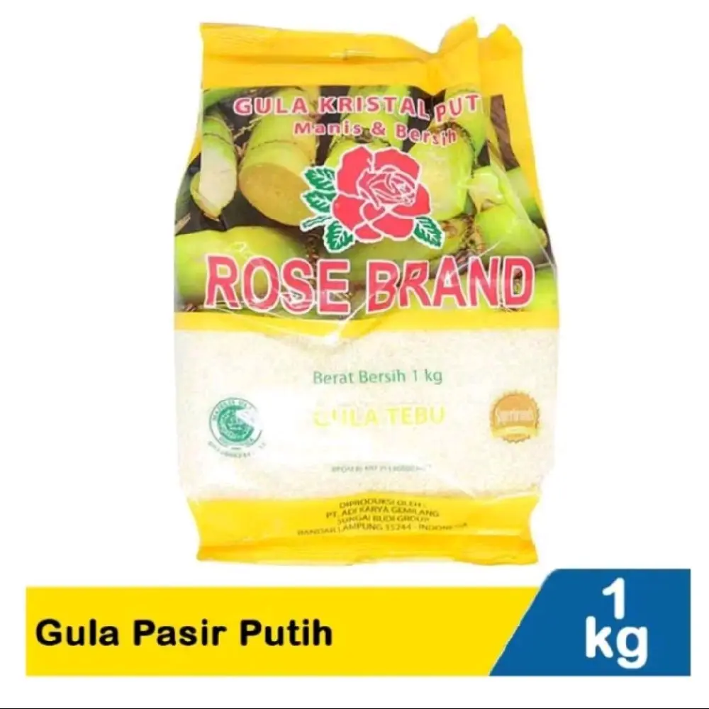 Gula Rosebrand kemasan 1 kg Kuning Sugar