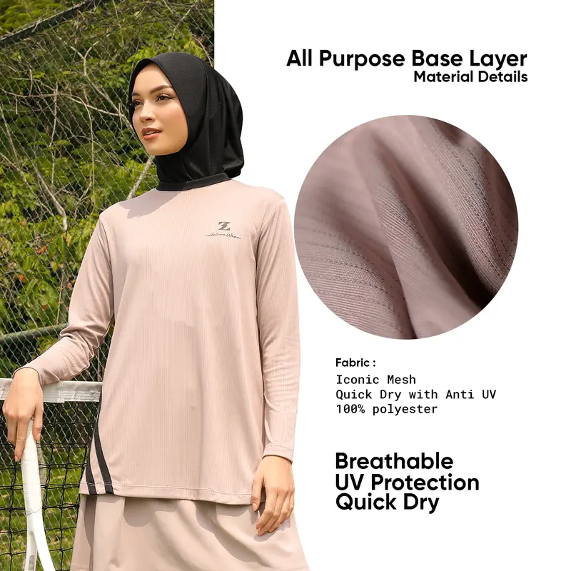 All purpose Base Layer Dusty Pink Zaskia Sungkar Active ZS 6