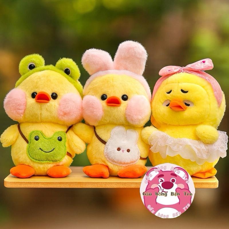 Gấu bông Vịt môi trề 20cm thú nhồi bông Đồ Chơi Thú Bông Toy con vịt mặt quạo tóc giả vịt vàng bộ vịt mặt quạo
