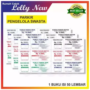 KARCIS PARKIR KENDARAAN UMUM MURAH ISI 50 LEMBAR