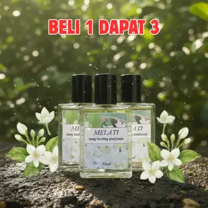 KING NOSE PAKET 3 BOTOL PARFUM MELATI AROMA JAUH TAHAN LAMA MELATI KERATON 35ml Parfum Tahan Lama dengan Aroma Melati yang Menawan