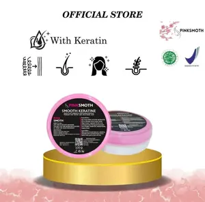 PINKSMOOTH keratin travel size 100gr pelurus rambut Masker Rambut Meluruskan Rambut Menghaluskan Keratin