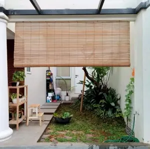 Krey Tirai Bambu Sawit Outdoor Free Tali Penggulung & Ring siap pasang