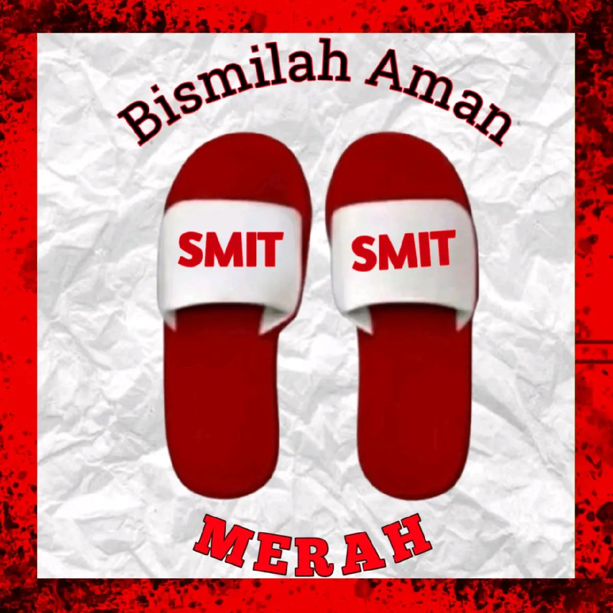 Sandal laki-laki / perempuan Model Slip - On Sandal Santai Terlaris Merek Smit Warna Mrh dan Ijo | pengiriman hanya ke pulau Sumatra dan Jawa saja ya