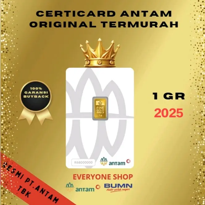 Everyone Shop Logam Mulia Emas Antam 1 gr BUMN