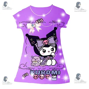 TWICE | Dress scuba anak motif KUROMI usia 1 tahun sampai dewasa / couple ibu dan anak  Bayi