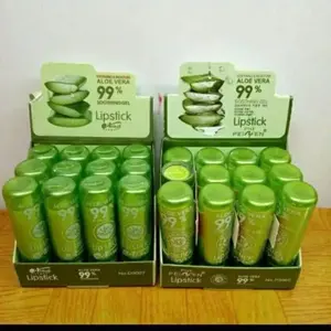 LIP BALM ALOEVERA pelembab bibir 99% Shooting Gell Gloss Lipstik