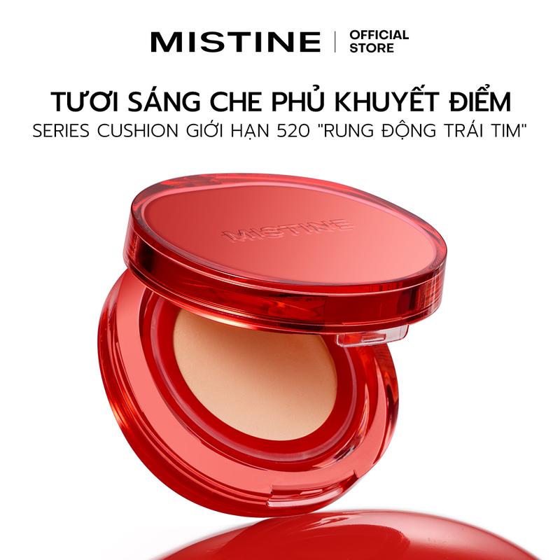Mistine "Phiên bản Limited" Phấn nước cầu vồng Xiêm La series màu Đỏ 2 lõi Cushion 13g*2 + quà tặng 1 phấn má hồng 4.3g
