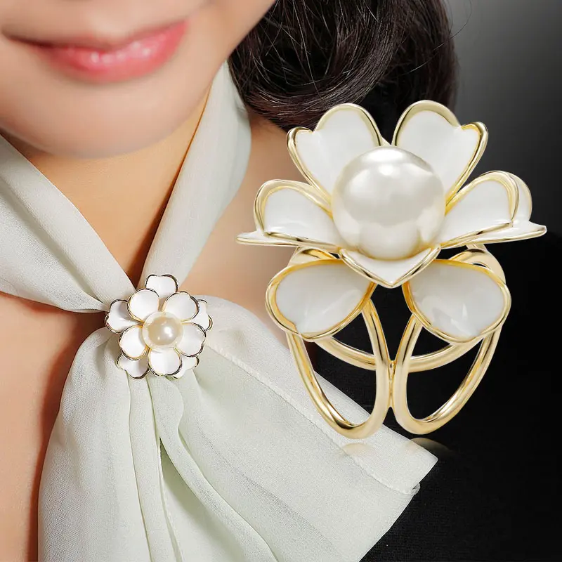Khóa Khăn Choàng, Phụ Kiện Thời Trang Nữ, Kẹp Thắt Lưng, Khóa Chốt Nhẫn Ruy Băng, Khóa Kẹp Khăn Quàng Cổ, 1 Chiếc, PJK-1005-A