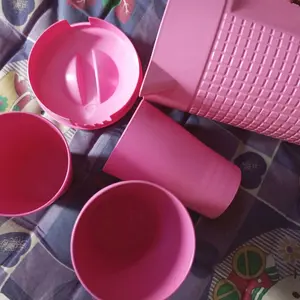 Yoi - Teko Set Plastik 4 in 1 / Tempat Air Minum / 1.5 Liter Bulat Gelas Kitchenware