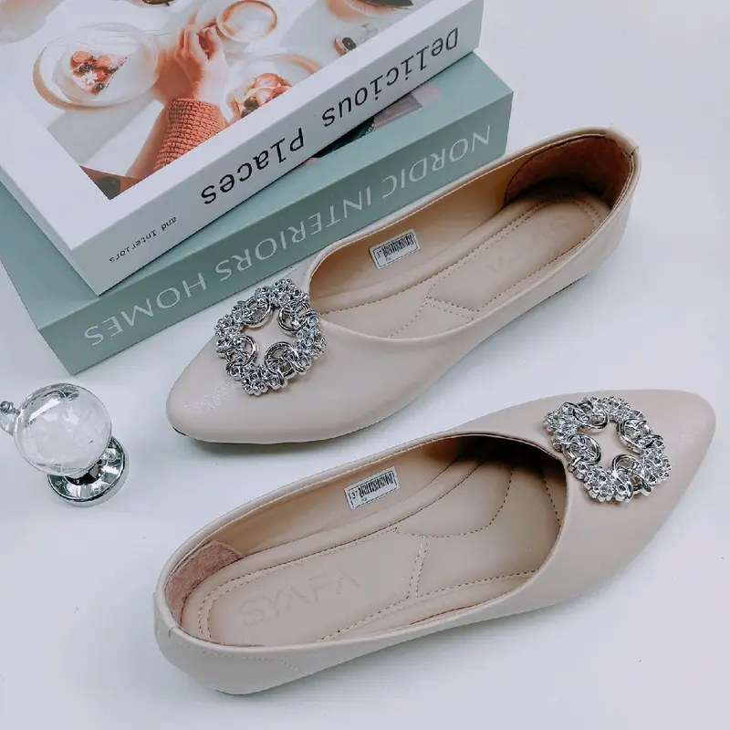 Sepatu flat shoes fresha wanita kerja elegan 3