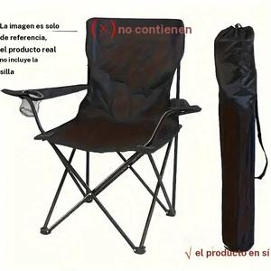 Bolsa de Almacenamiento para Muebles Exteriores Extra Grande - Organizador Portátil Duradero para Sillas y Mesas con Cierre de Cremallera, Tela Resistente en Color Negro Adecuada para Equipo de Campamento, Caza, Esenciales de Pesca, Diseño de Asa Robusta