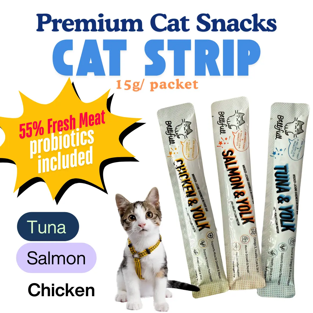 Bellifull  Cat Strips Cat snacks Cat Food Chicken/Tuna/Salmon