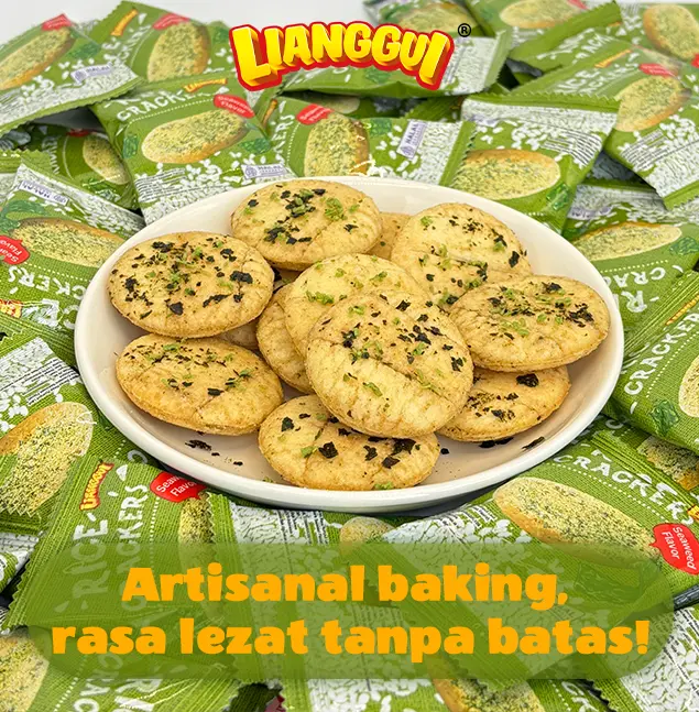 [HALAL] LIANGGUI Kerupuk Beras Nori Rasa Khas Taiwan -Kemasan Individual‌ Camilan Renyah untuk Sarapan Santai atau Pengganjal Lapar Cocok Dikonsumsi di Kantor Asrama Makan Malam dan Sebagai Snack Ringan. 3