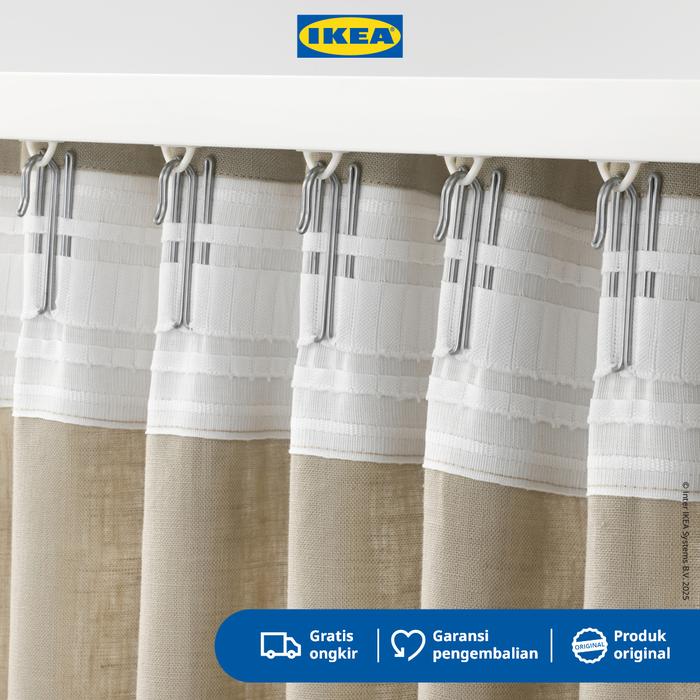 Gambar IKEA RIKTIG Pengait Gorden Isi 20pcs Baja dari IKEA Indonesia Kota Administrasi Jakarta Timur Tokopedia