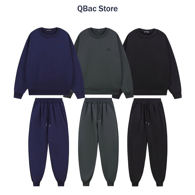   DEAL HOT  Bộ Nỉ Nam Thể Thao Thêu Logo  Chất Liệu Nỉ Lót Bông Dày Ấm Phù Hợp Nam Người Yêu Chồng Mặc Nhà Đi Chơi Hẹn Hò Chạy Bộ Gym 