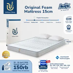 Kasur Busa Uniland Sleep Original 15cm Foam Mattress Box FREE BANTAL
