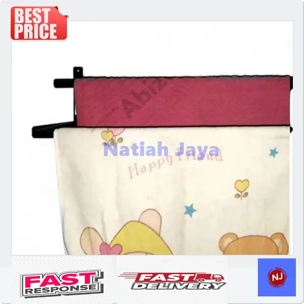 Rak Handuk Jemuran Handuk Gantungan Handuk Tempel dinding Besi Aluminium No Warranty