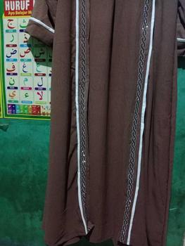 Product Review of Gamis Abaya rompi cringkle airflow by dereza style Dress Wanita Muslim Arab Variasi Crinkle from s**g 1