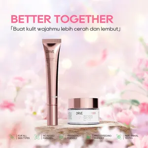 Drve Better Together 2 Bundle 2 (Brightening Day Cream & Moisturizer Night Cream) - mengandung Niacinamide membantu  mencerahkan  wajah dan memberikan perlindungan kulit yang rusak