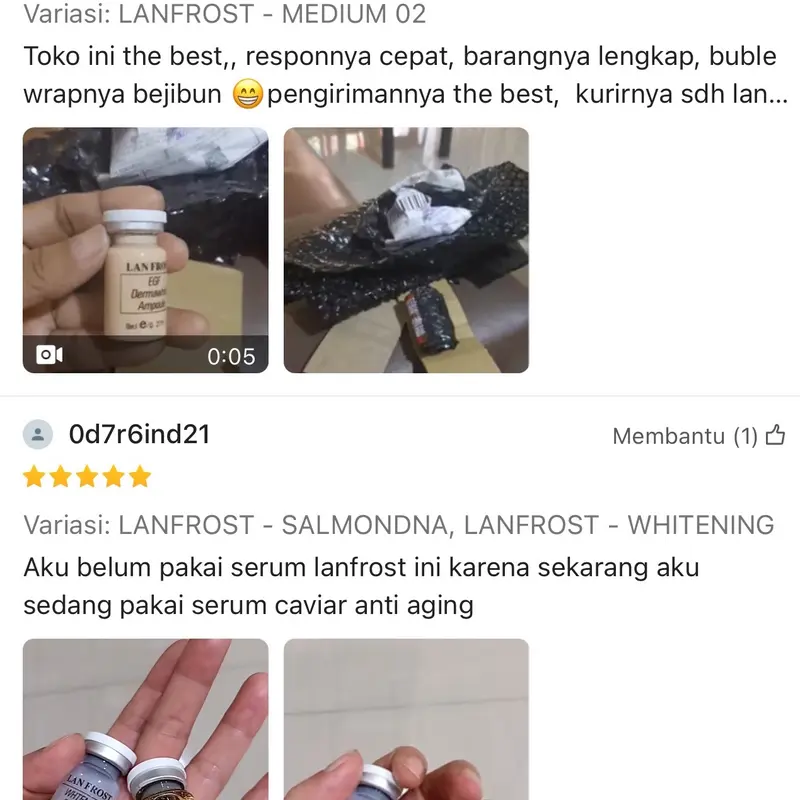 LAN FROST PERAWATAN WAJAH LANFROST ORIGINAL BB GLOW SKIN BOOSTER SALMON DNA skincare jerawat 5