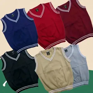 Vest Baju Rompi Rajut Anak TK SD Seragam Sekolah Korean Stylish & Nyaman