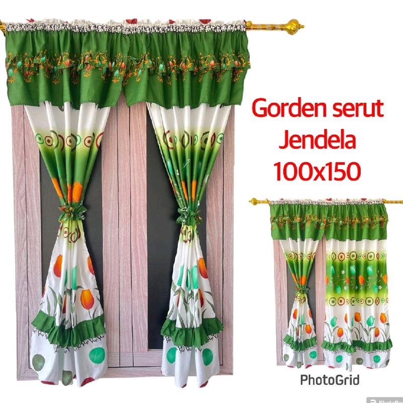 gorden jendela minimalis termurah 100 cm x 150 cm 2
